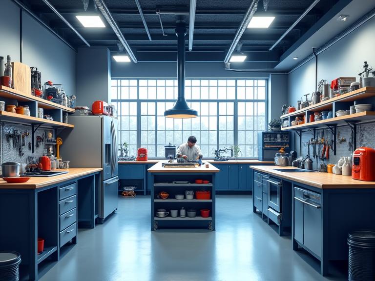 Bengkel pembaikan alat elektronik dapur profesional